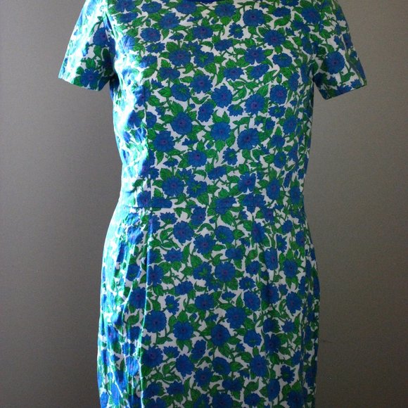 Blue & Purple floral dress (Liberty of London) - Picture 3 of 8